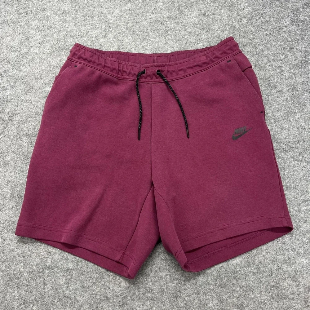 Nike Tech Fleece Shorts Mens Large Purple 7